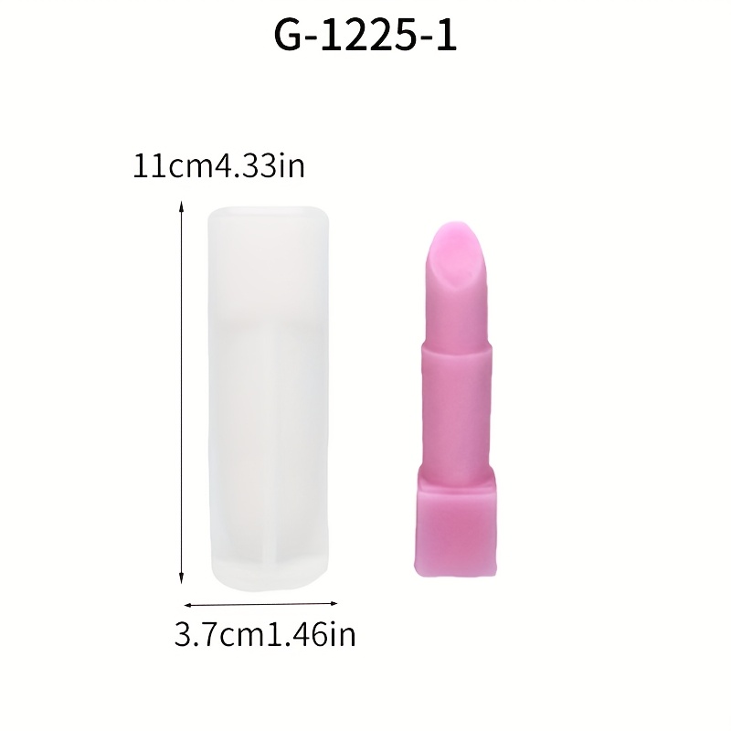 TEMU 1pc, Realistic Lipstick Silicone Mold For Diy Lipstick, Lipstick Making Supplies, Fantasy Theme, Irregular Shape, Crafting Accessories, Lipstick