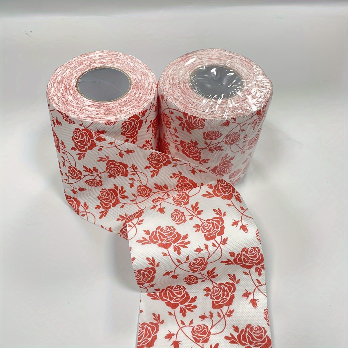 

Rose Flower Pattern Roll - 3 Layer, Recycled, Continuous Roll, 10cm/3.94inch