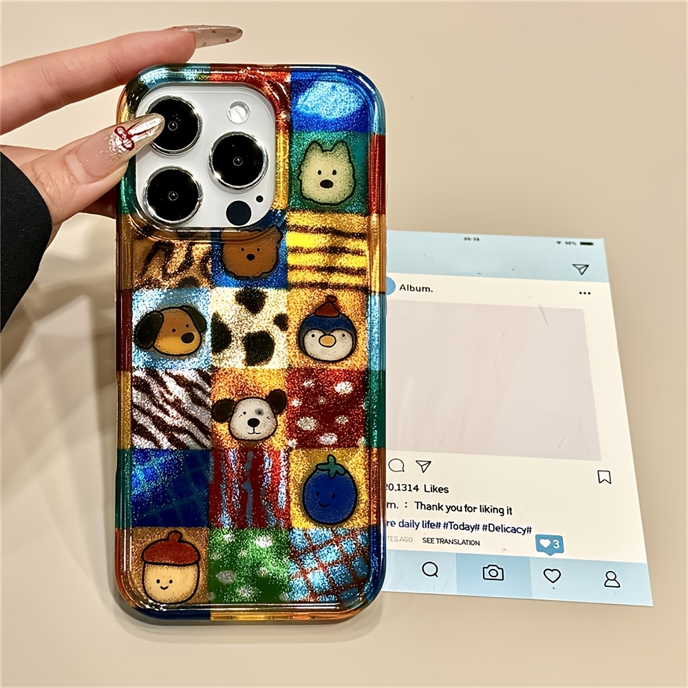 TEMU Phone Case: Tpu Full-coverage Shockproof Protective Soft Case, Suitable For Iphone 16/xr/11/12/13/14/15 Plus Pro Max/plus And Other Models.
