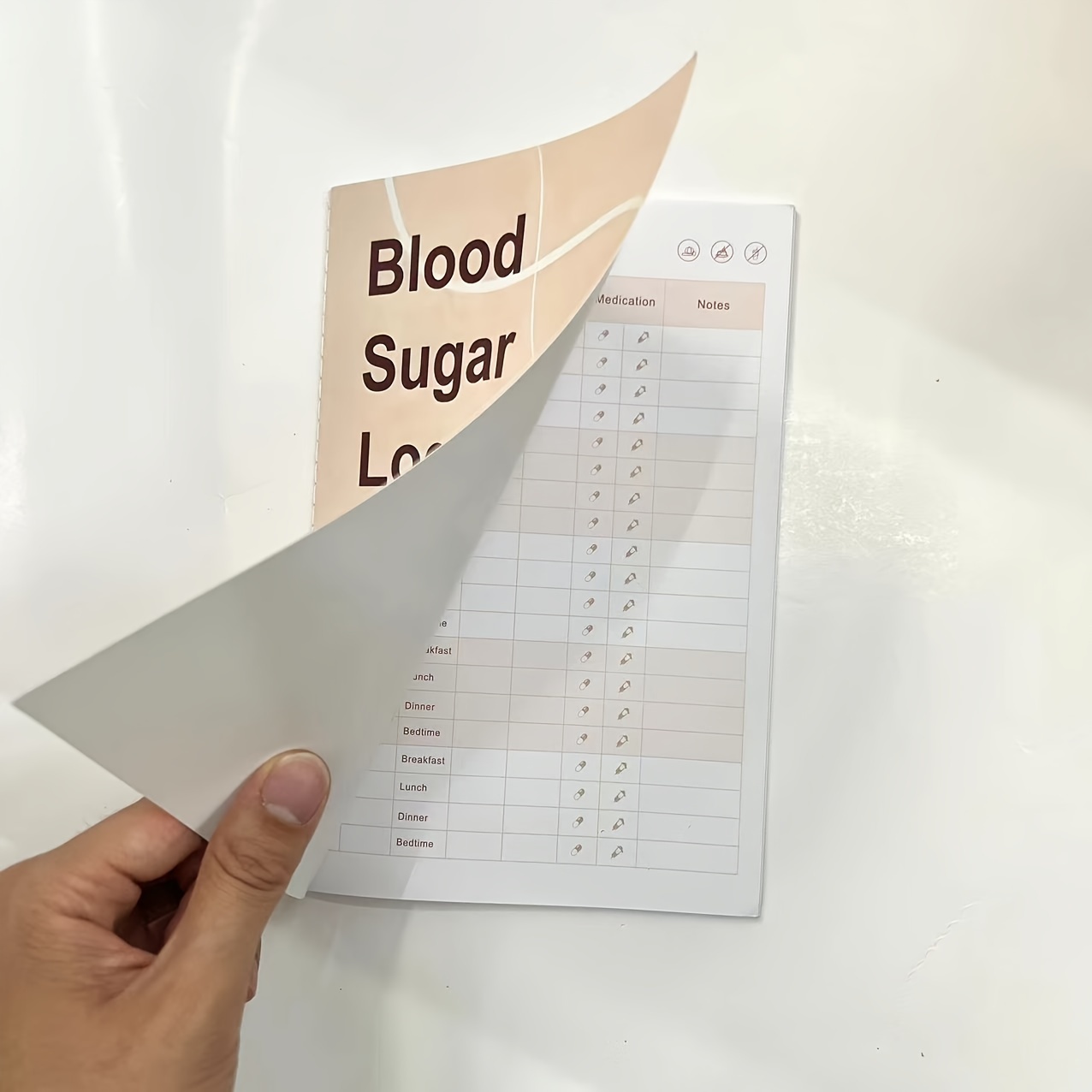 

Blood Sugar Log: And Tracking Of And Medication - A5 (8.6x5.9 Inches) - Health Diary, Tracking Notebook