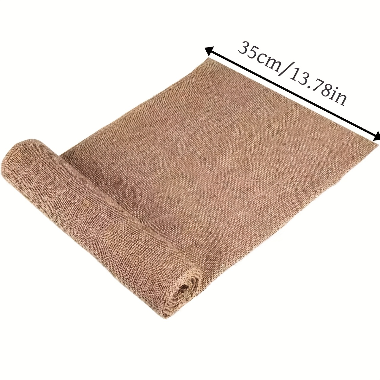 E-shop 2m Rolle Jutesackstoff, handgefertigter Stoff für DIY-Bastelarbeiten, Weihnachtstischdecken Stuhlbezüge, Hochzeitsdekoration, rustikaler
