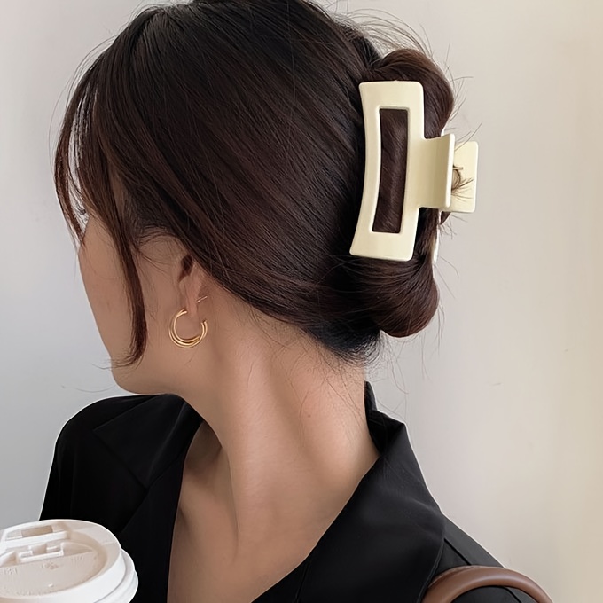 5pcs Women'S Hair Claw Clips Set, Large Thick Hair Clips for Updos, Shark Clips for Thick Hair, Elegant Hair Accessories for Buns And Ponytails, Hair Clips for Women, Bunmaking Accessories, Minimalist Hair Clips, Durable Hair Clips