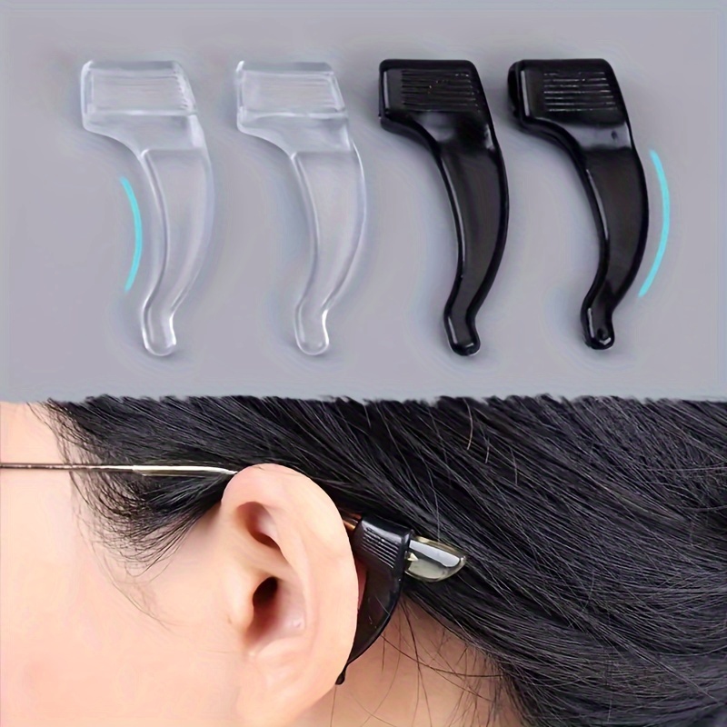 

24pcs/12 Pairs Of Silicone Material Anti-slip Glasses, Soft And Non-injurious To The Ears, Anti-slip Ear Clips, Anti-slip Glasses ﻿