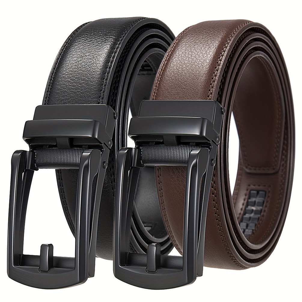 

1pc Men's Formal Style Belt, Automatic Buckle Belt, All-match, For Husband Men Loved Ones Daily Life Formal Occasions