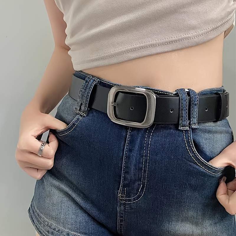 

1pc New Retro Niche Decorative Jeans Belt Student Niche Premium Sense American Casual Leather Belts Suitable For Women