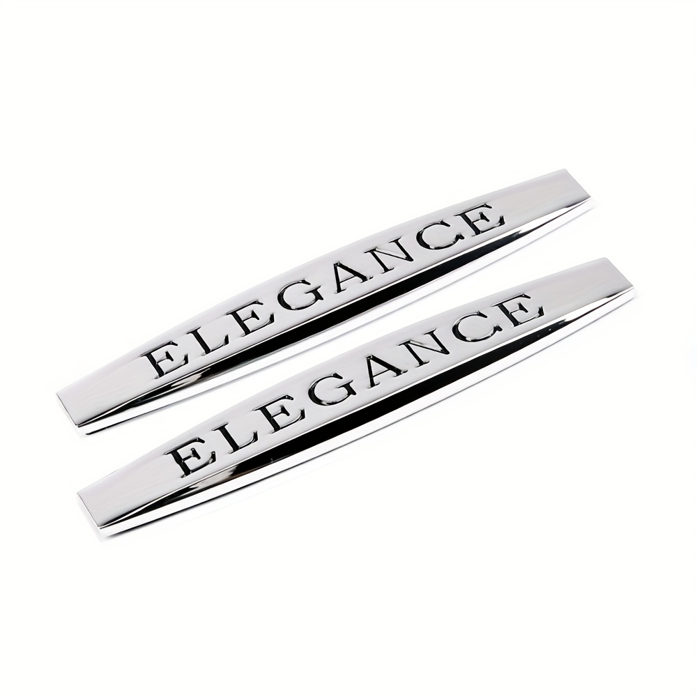 E-shop 2 Stück 3D Metall BLAU Effizienz//Eleganz/ Logo Auto Seitenschweller Emblem Badge Aufkleber für Mercedes-Benz W176 W246 W205 W212 W207 W217 W251