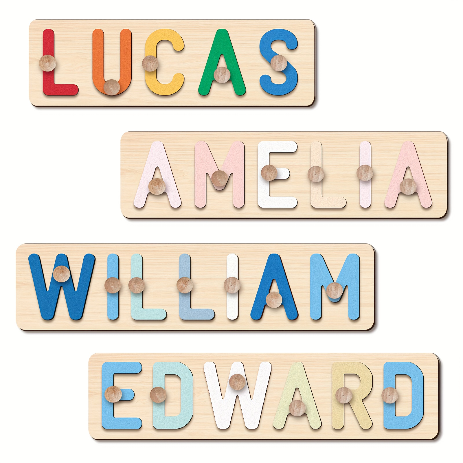 

3d Wooden - Personalized Name Jigsaw Toy, Or For '