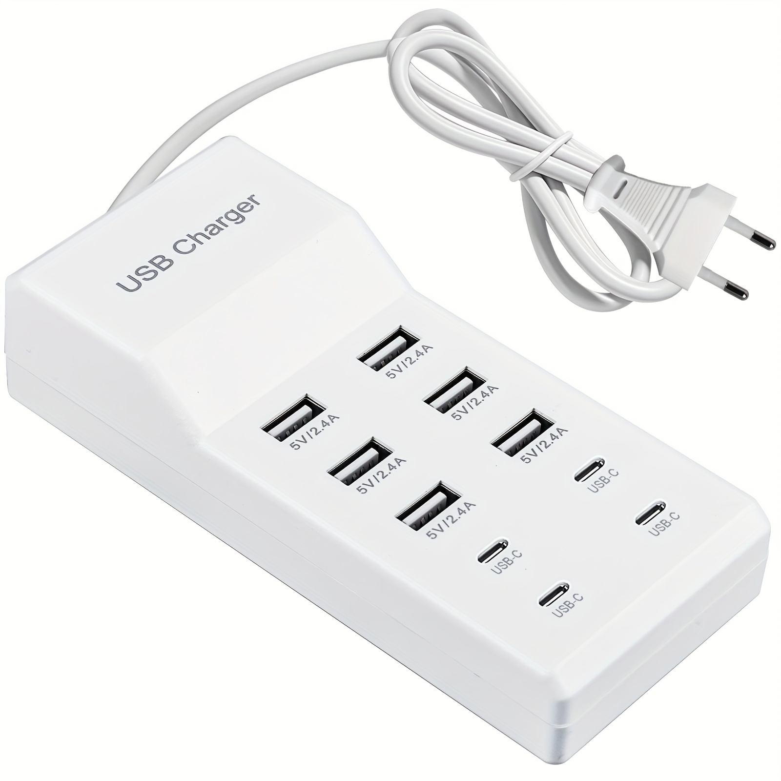 10 port gan usb charging station w eu charging for multiple devices safety certified Product details 1