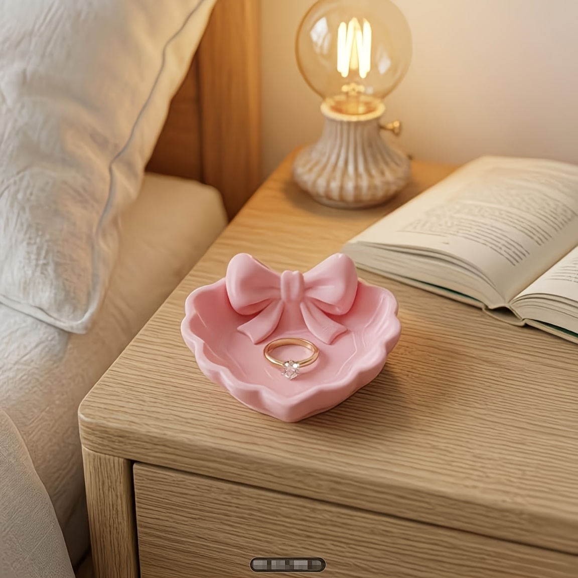 a heart shaped jewelry tray with white and   made using 3d printing technology suitable for placement on a vanity sink or for storing jewelry   an   for home decor office desks and as a jewelry tray