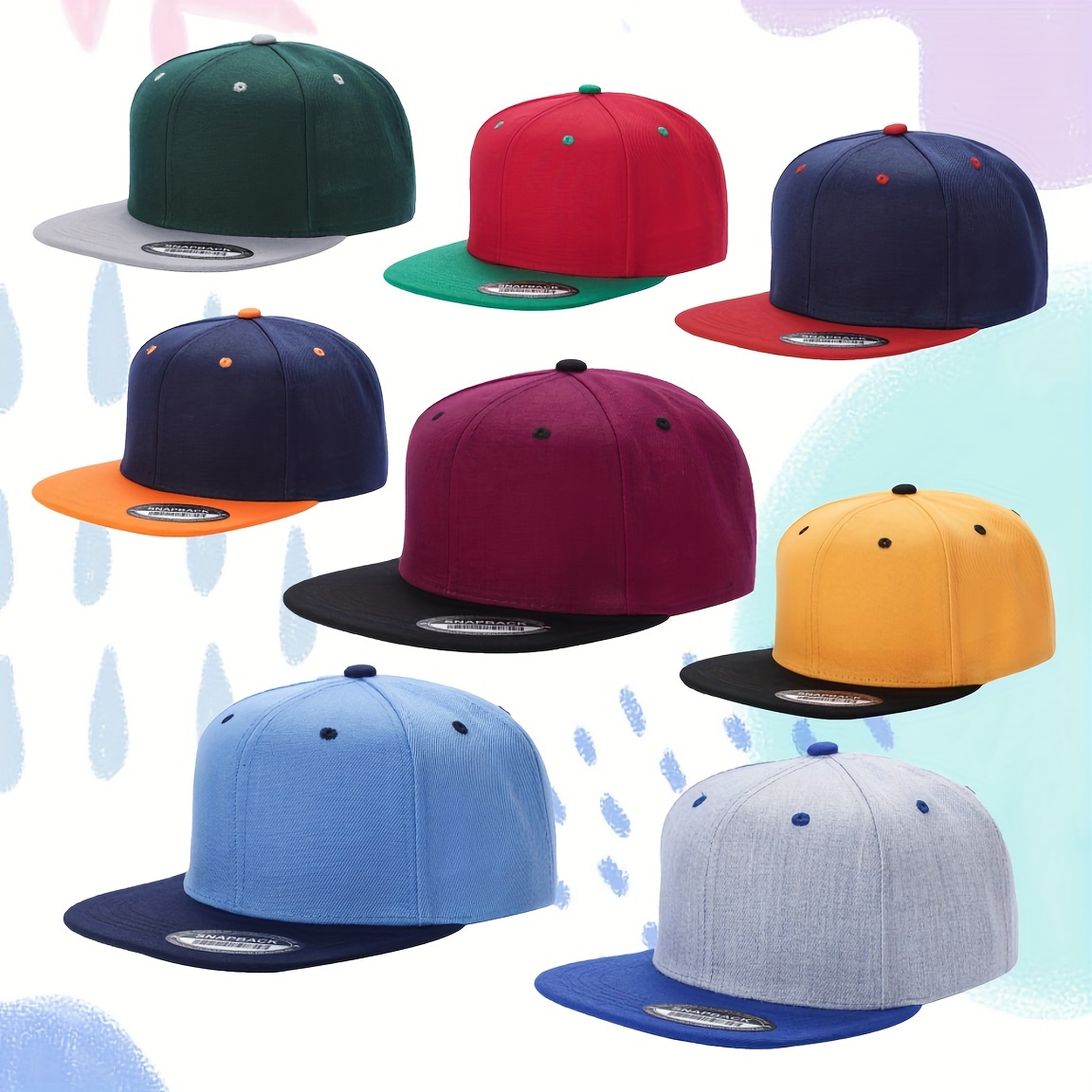 

8pcs Cap For Men And Women, Suitable For