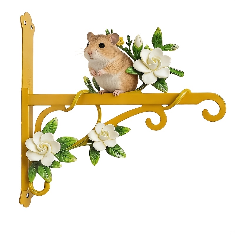 this metal colorful   style hook is   designed for courtyard wall and outdoor plaque decoration it has bright and durable colors and is suitable for indoor and outdoor multi scene use the installation is easy and convenient