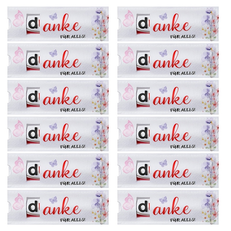 E-shop Geschenk für Sie/Ihn Blumen Dankeschön Geschenk, [Danke Für Alles] Party Geschenkverpackung, Wiederverwendbare Schokoladenstücke Filztasche, mit