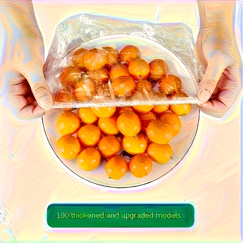 200 Reusable Elastic Food Covers for Kitchen & Restaurant Use