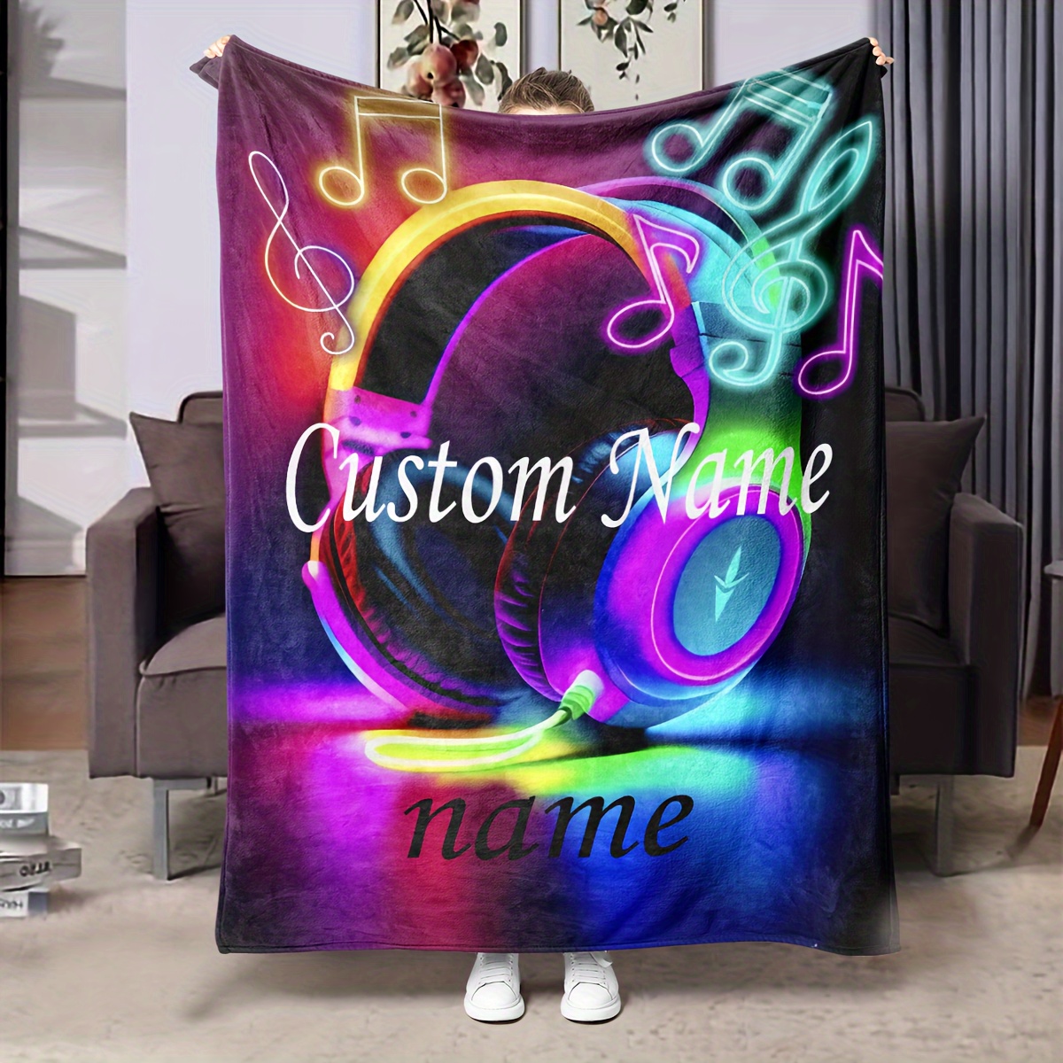 

Personalized Blanket - - Hd , , , , For Sofa, Bed, Nap - All , 100% Polyester