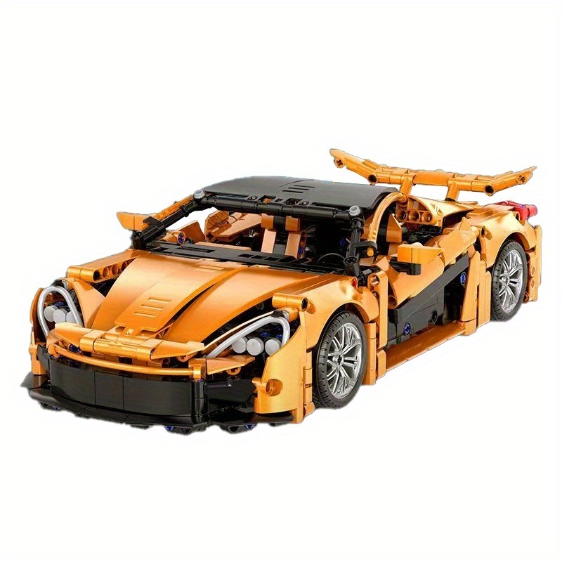 Image of 1100pcs Building Block Car , Abs Material Easy Assembly Toy, Home Bedroom Decoration, Perfect Gift For Birthday, Day, Halloween, Thanksgiving And New Year