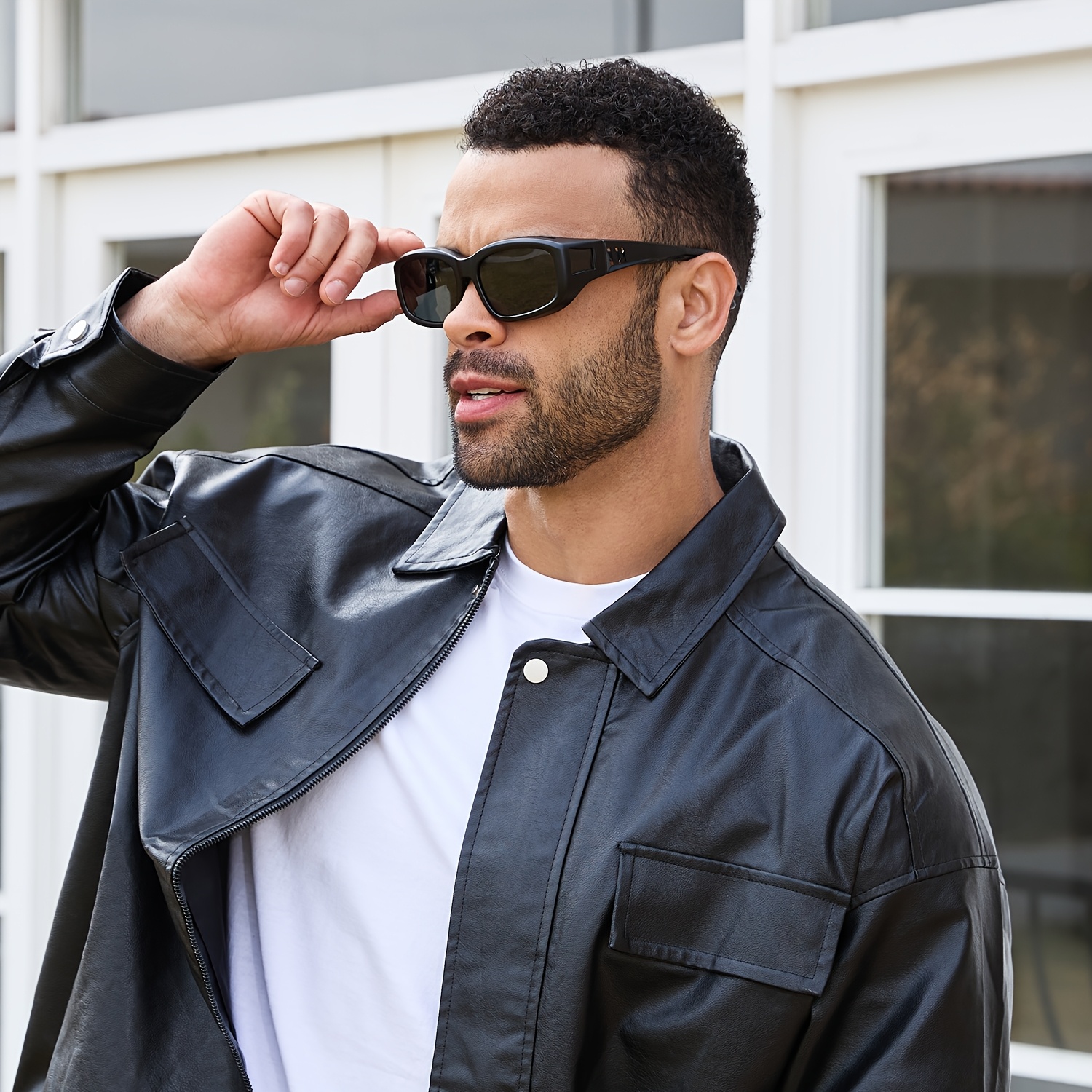 mens sports wrap around polarized shades tr90 lightweight - Temu display picture 1