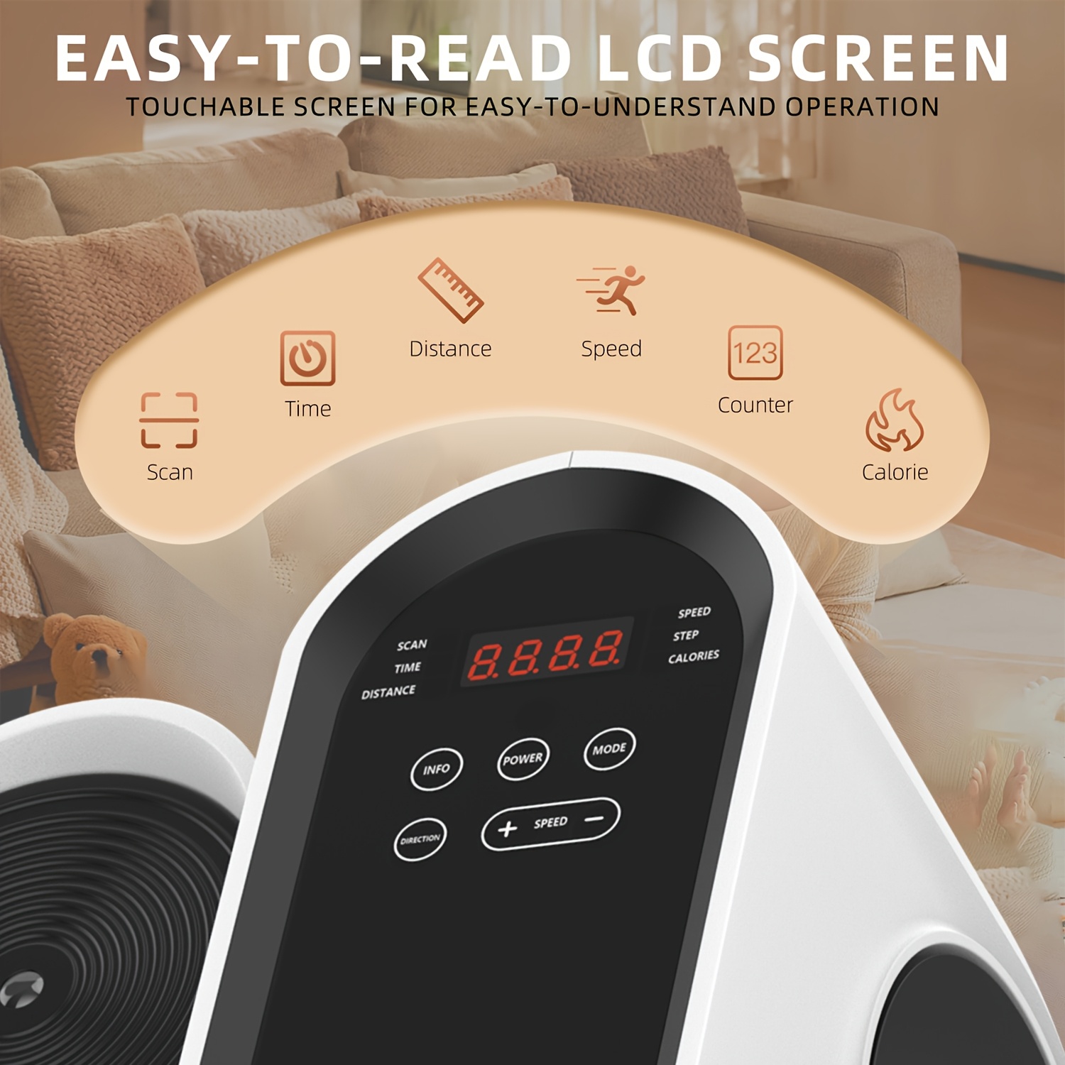 [Portable Elliptical Machine] Quiet & Portable 13-Speed Under Desk Elliptical Machine, Ellipse Leg Exerciser For Seniors - Fully Assembled Electric Seated Pedal Exerciser