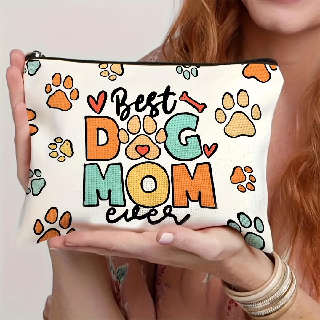 

Mom Makeup Bag - Perfect Gift For Pet Lovers, Ideal For Travel & Use, Polyester, Fun, Ladies, Fitness, Camping