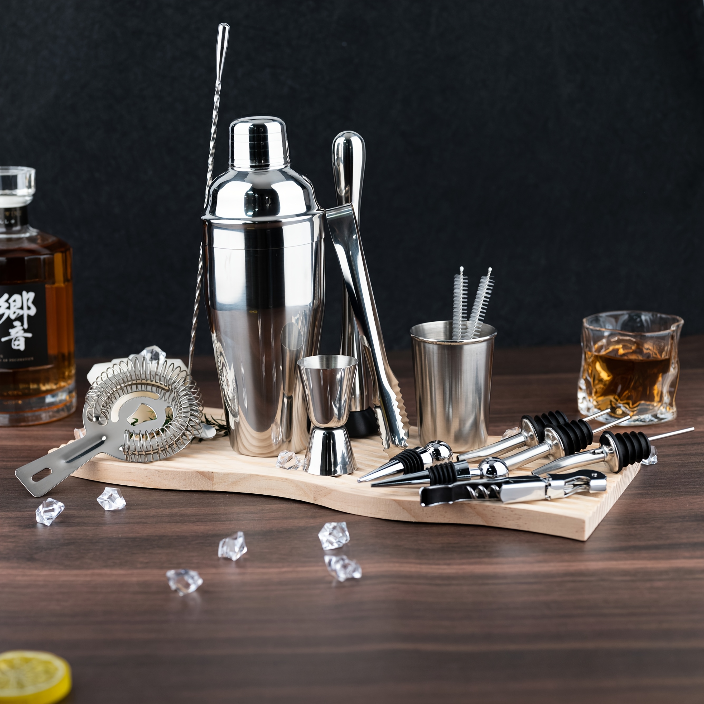 Cocktail Shake Ba Tool Set - 15 Pcs 304 Stainless Steel