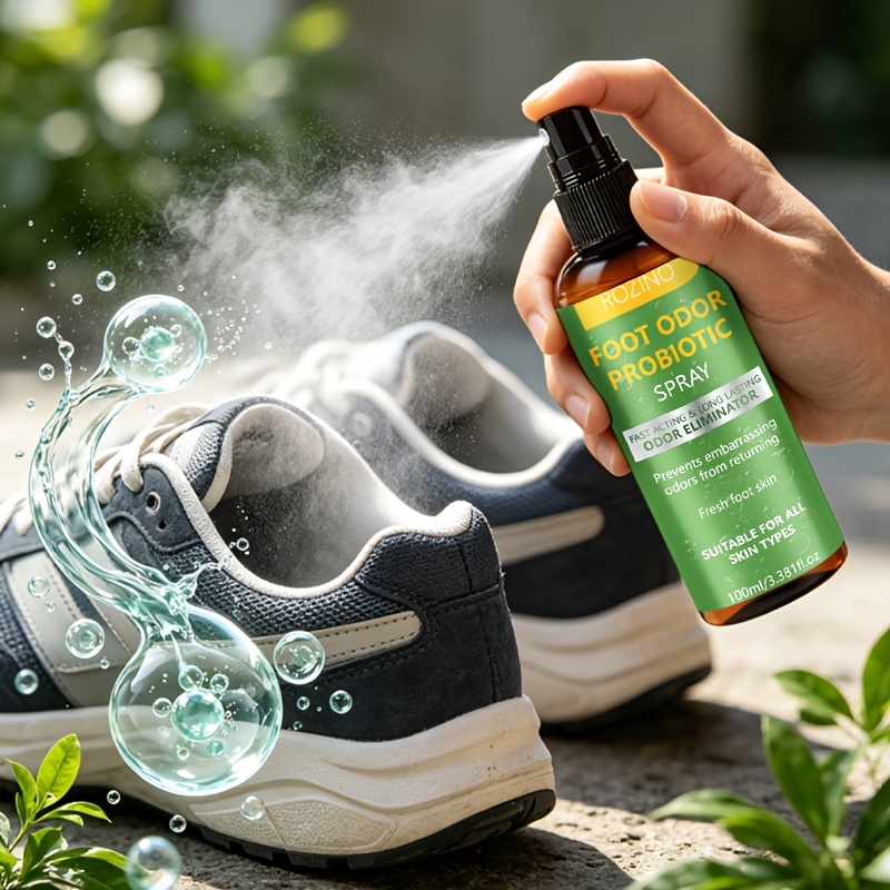 100ml   deodorant probiotic spray   and long lasting deodorant that prevents embarrassing odors from reappearing suitable for     sock and shoe odors Product details 0
