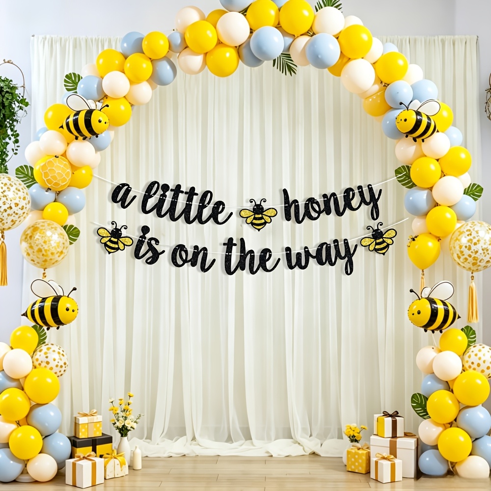 TEMU 1 Ensemble Bannière "Un Petit Miel Est ", Décorations Suspendues Abeille, , Printemps, 1er Anniversaire, Décorations , Fournitures
