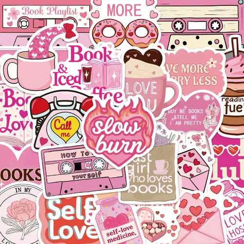 105-Piece Pink Ballerina Stickers - Aesthetic Vinyl Decals For Water Bottles & Laptops