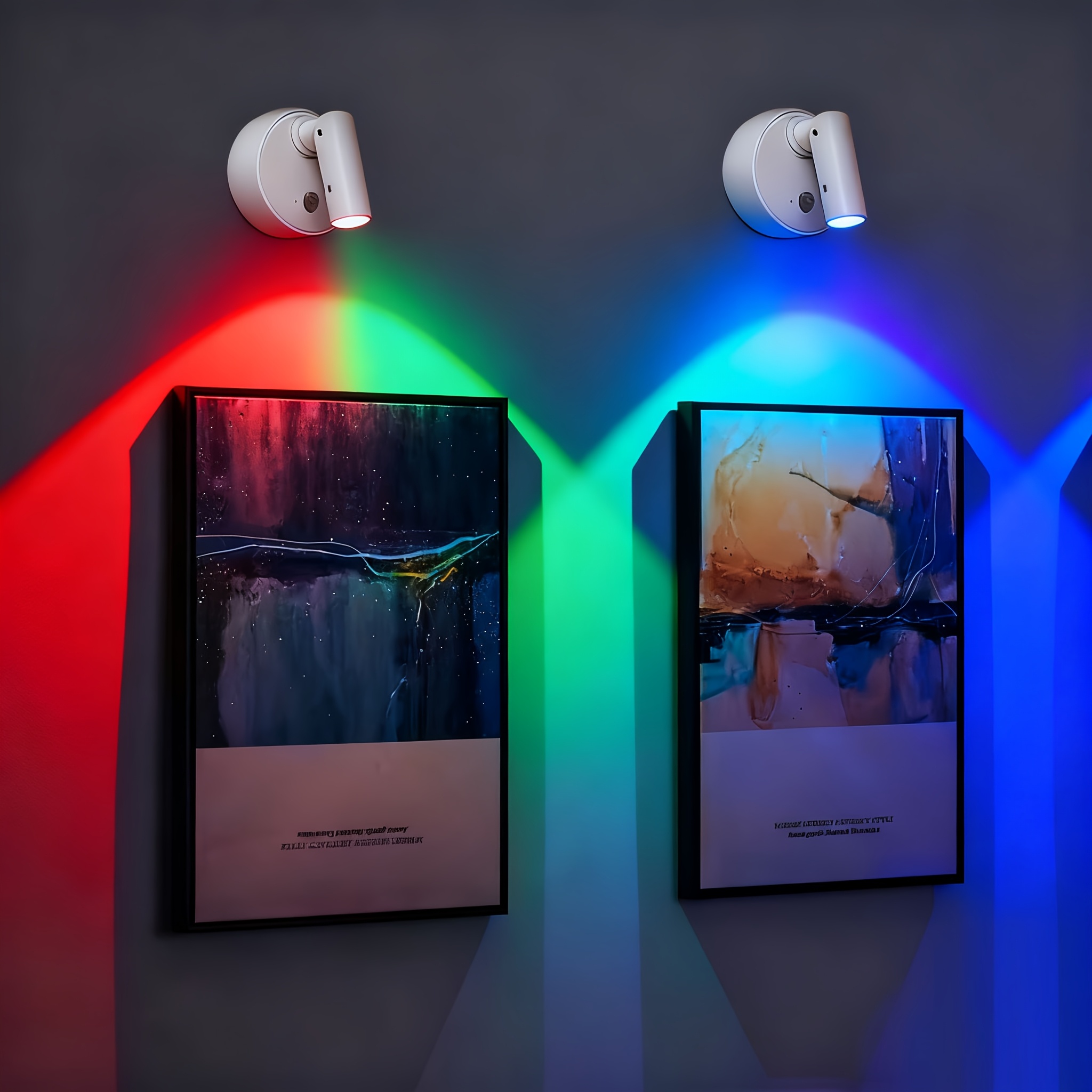 2pcs Seven-Color Smart Cat Eye Spotlight with Touch Control