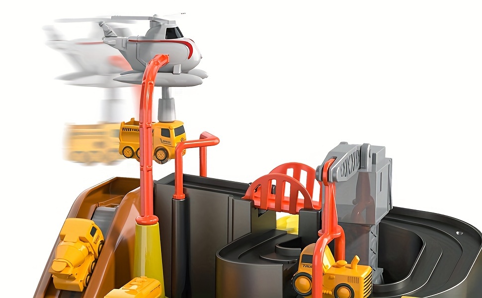 Race Car Tracks Toys for Boys, Car Rescue Adventure Toys Toys for 3 4 5 6 Year Old Boys