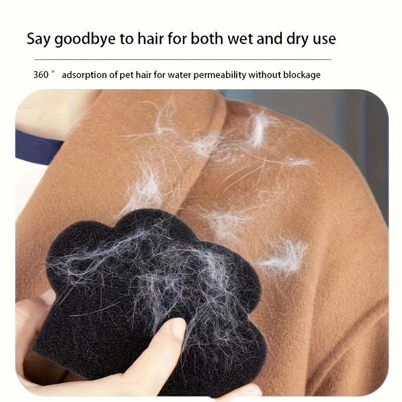 1pc Cat Hair Remover, Plastic, Uncharged, for Washing Machine, Pet Hair Removal, Cat Claw Brush