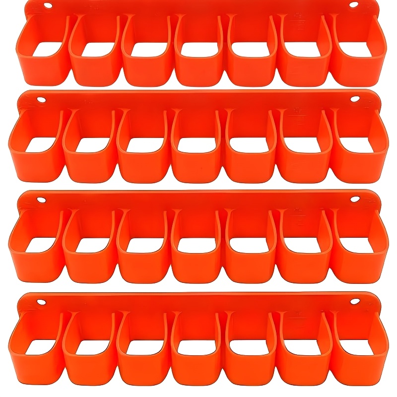 TEMU Ensemble de 4 supports muraux robustes pour outils, support à outils, pince, tournevis, clé, marteau, organisateur mural de rangement pour de