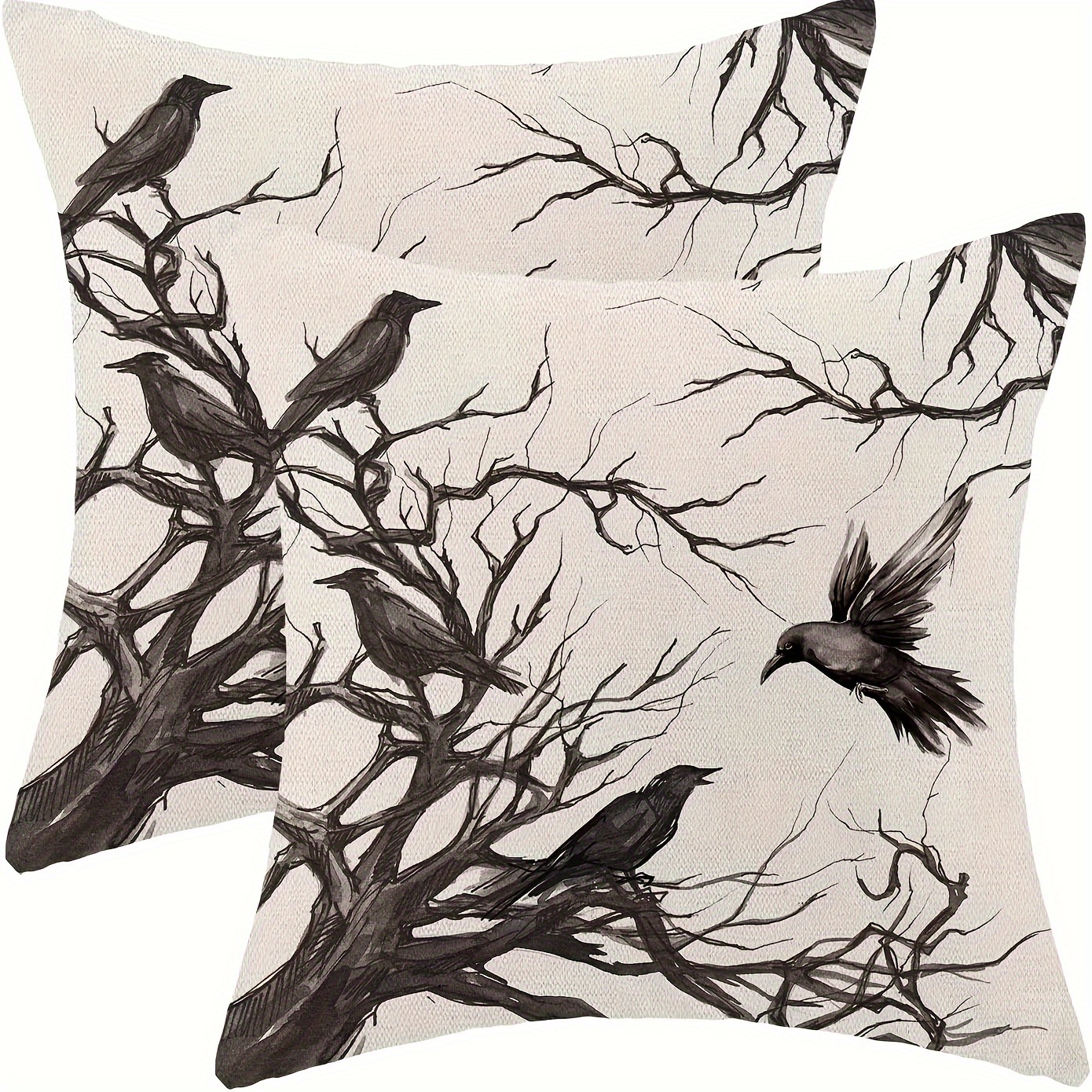 

2- & – , , For , For Sofa, , Bed, Decor – Halloween Pillowcases 18x18, 16x16,