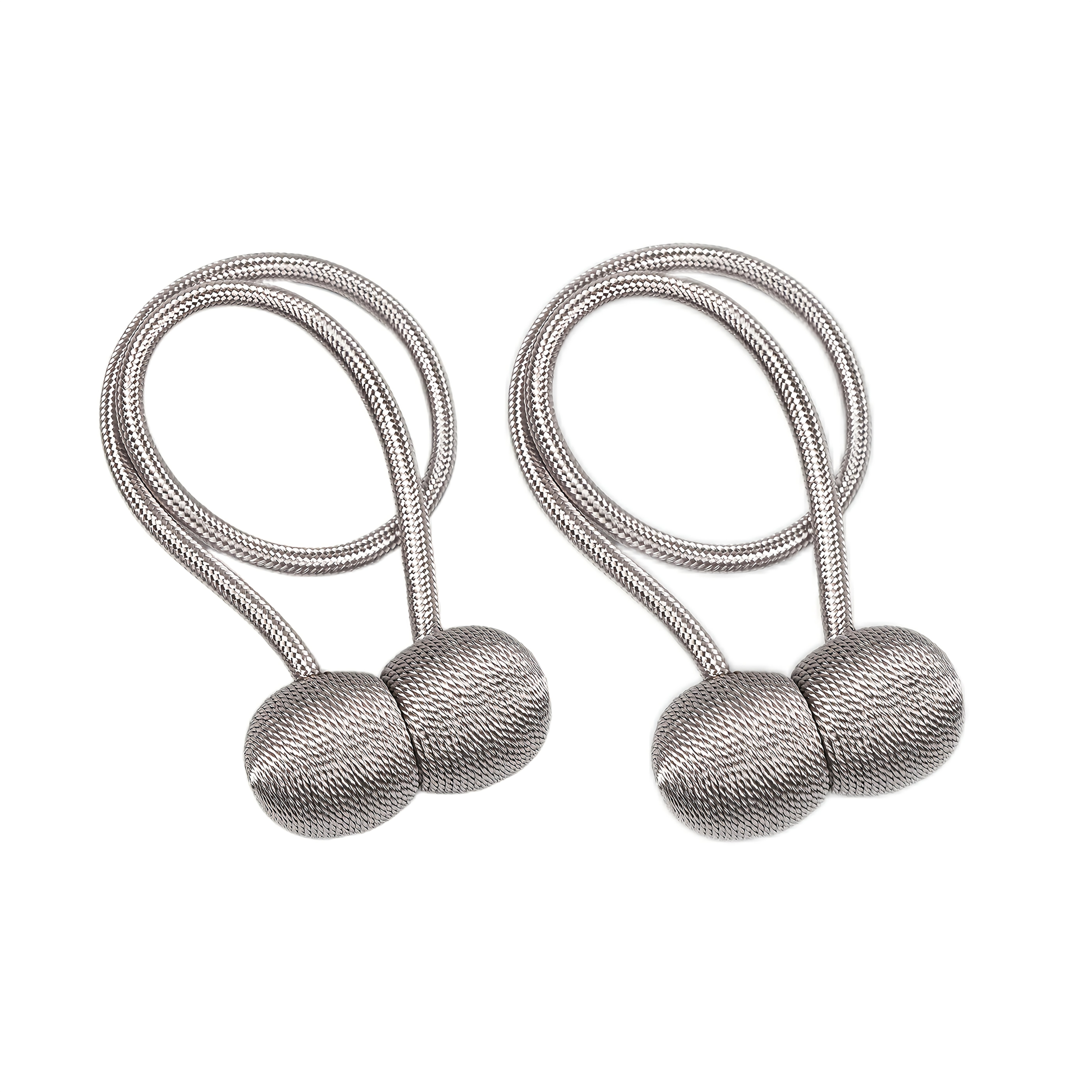 Image of 2pcs, Curtain Headphone Magnetic Straps, Style, Home Soft Furnishing Accessories, Pack Of 2