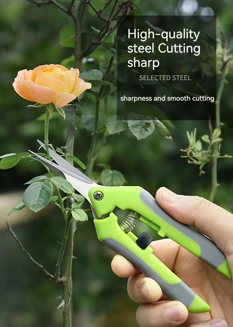 2pcs garden pruning shears ideal for pruning grooming trimming branches and flowers pruning shears for gardening garden clips for plants bonsai fruit picking details 0