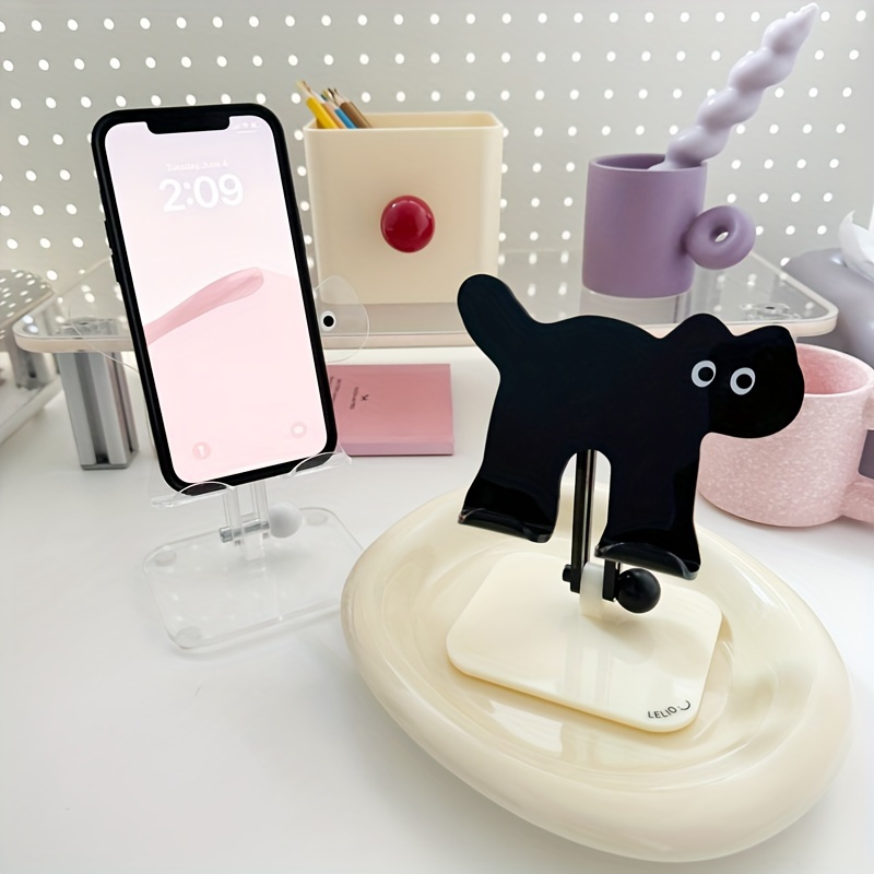 

1pc Mobile Tablet Holder Cute And Cute Rotating Lazy Desktop Holder Tablet Acrylic Universal Lift And Adjustable Folding