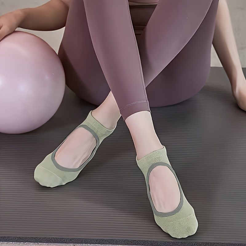 2 paires de chaussettes de yoga et pilates en mélange de polyamide