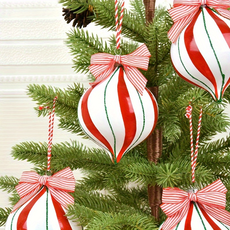 

Red And White Onion Christmas Tree Decoration Pendant