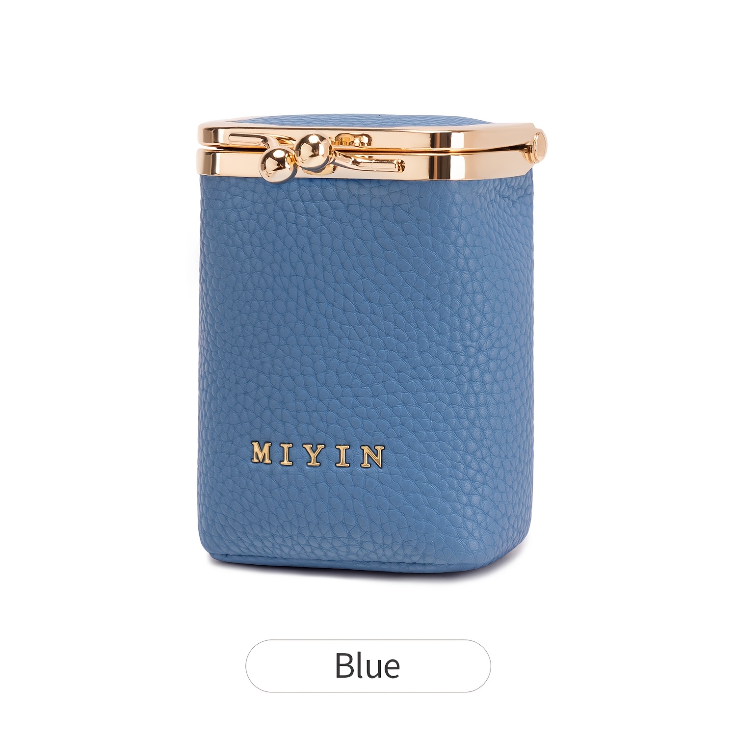 TEMU ' Coin Purse With Mirror, Portable Lipstick Pouch, Bag, Exquisite Design, Lychee Texture/pink, Portable, Scratch-resistant, And Wear-resistant,