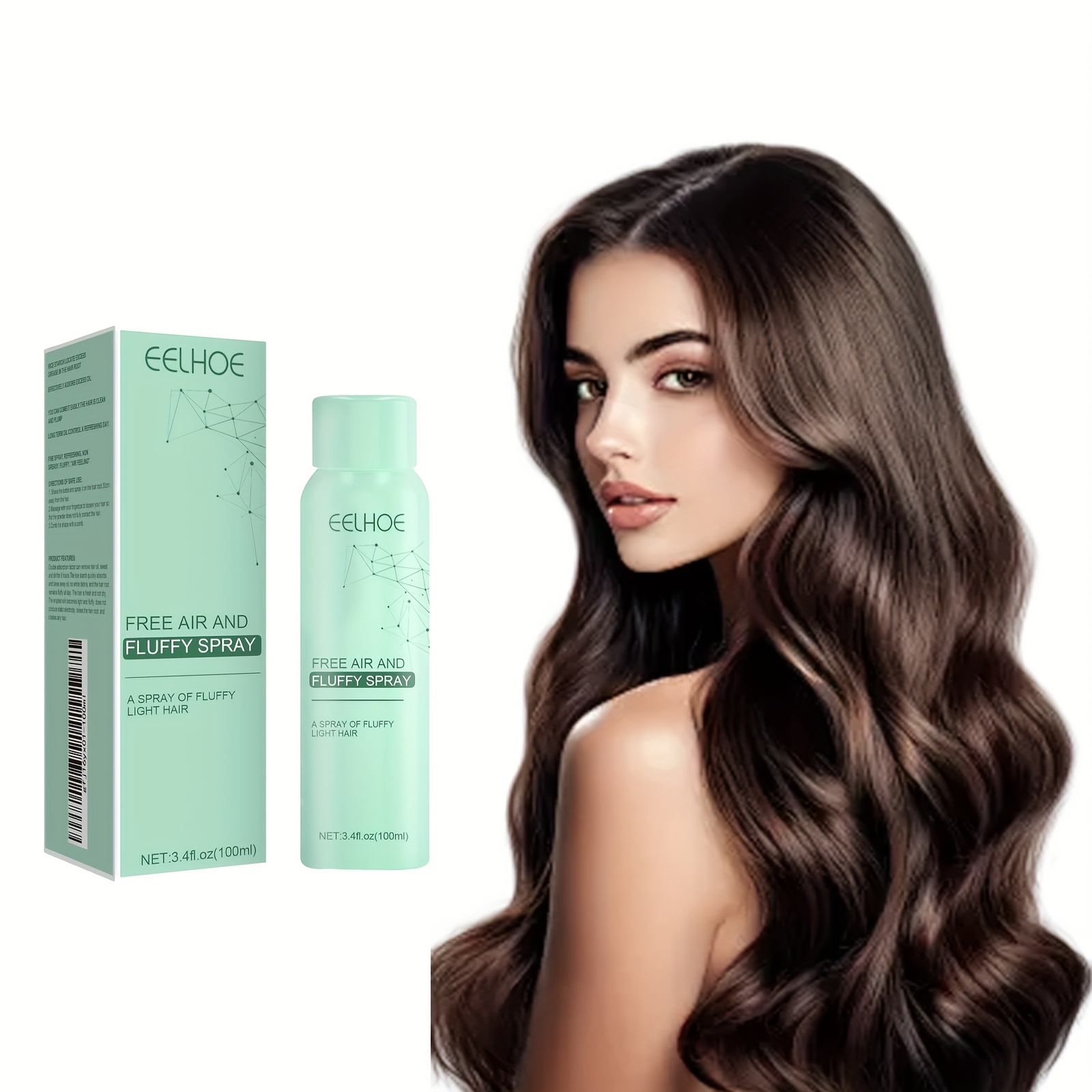 Leave-In Dry Hair Spray, Leave-In Conditioner And Detangler - Anti-Frizz Deep Conditioner for Split Ends And Breakage - for Curly, Dry And Damaged Hair, 3.4oz