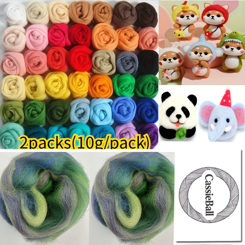 needle felting wool sold on Temu United States