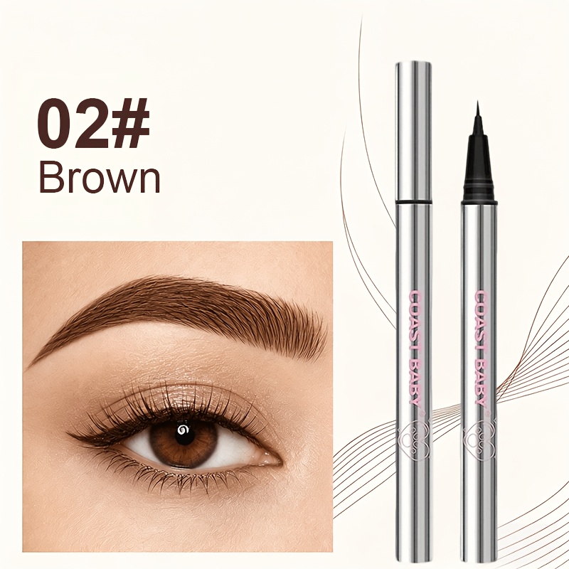 Vibrant Color Payoff Liquid Eyebrow Pen with Ultra-Fine Tip