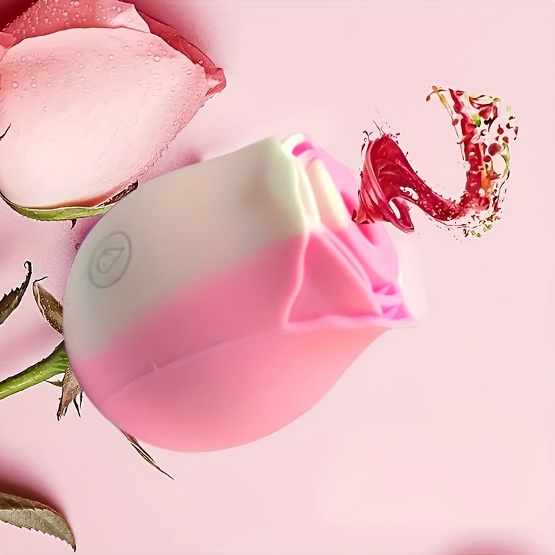 1pc rose   toy for female g spot       stimulatorwith sucking   rechargeable adult toys valentines day gift 10vibration   and   suction massager love flower eroticevice