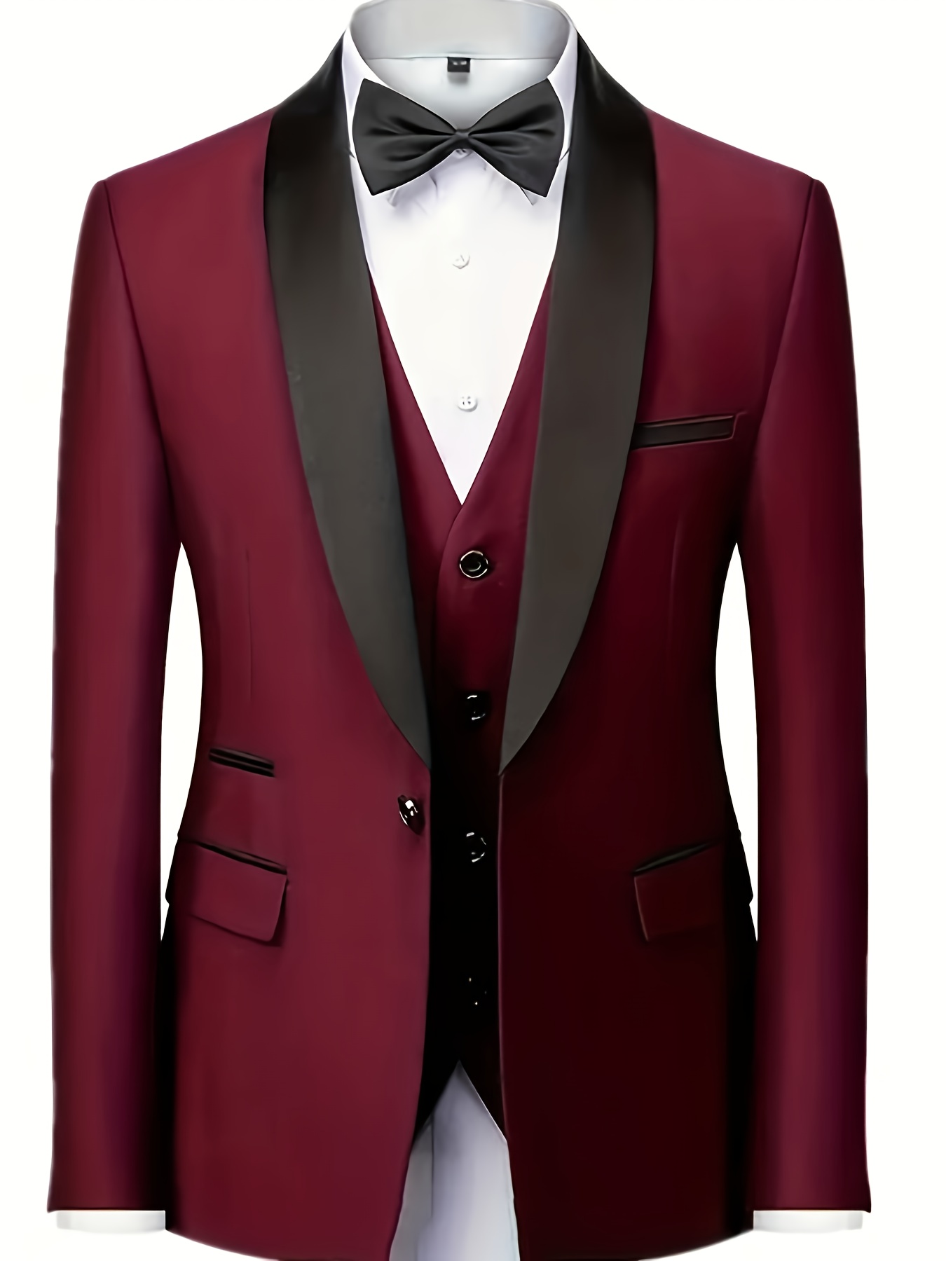 Men'S 3pcs Suit, Including a Blazer, Vest, And Trousers, Stylish And High-Quality.