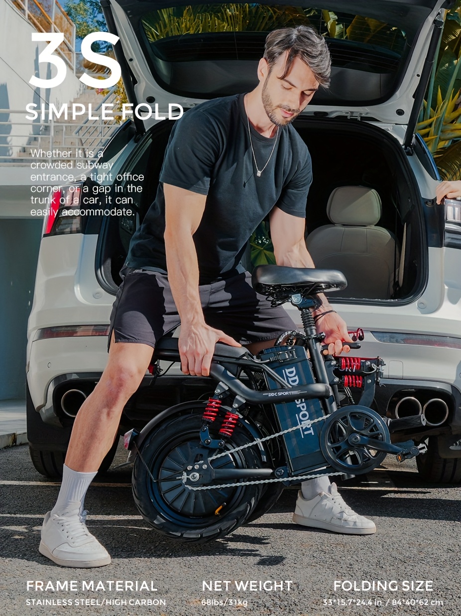 [Folding E-Bike] 700W Folding E-Bike for Adults: Tackle 25° Hills & 20MPH Speeds. 35-Mile Range with 48V 20Ah Removable Battery, 385LBS Capacity & 11-Layer Shock Absorption for A Smooth Ride. Your All-in-One Commute & Adventure Solution