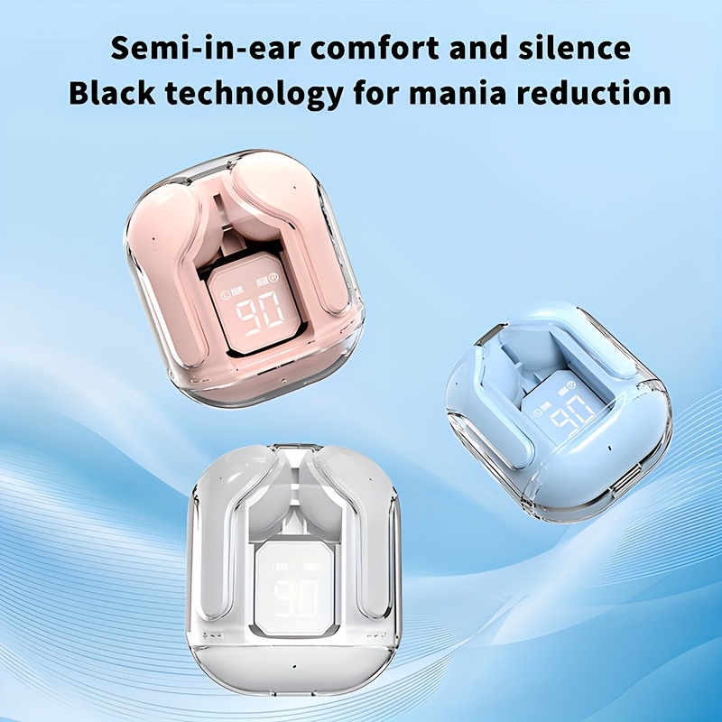 In-ear wireless sports earphones, stylish and cool, lightweight and easy to carry, low latency high-quality HiFi sound quality with power indicator light display, ideal choice for gaming/sports/outdoor/leisure/sleeping headphones, trustworthy!