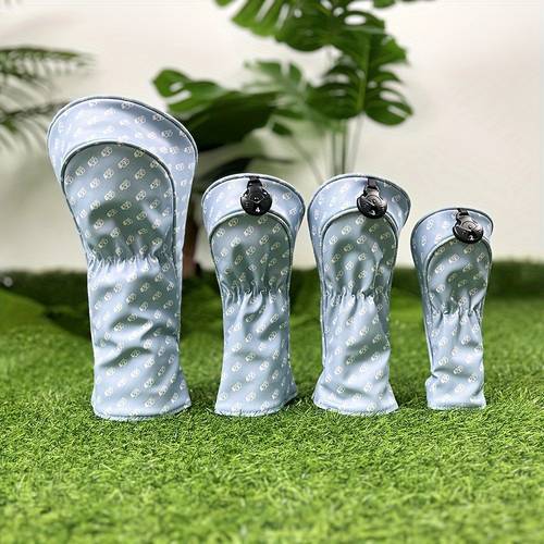 golf club head covers golf club protective sleeve drive pu waterproof material better protection of golf clubs blue utility
