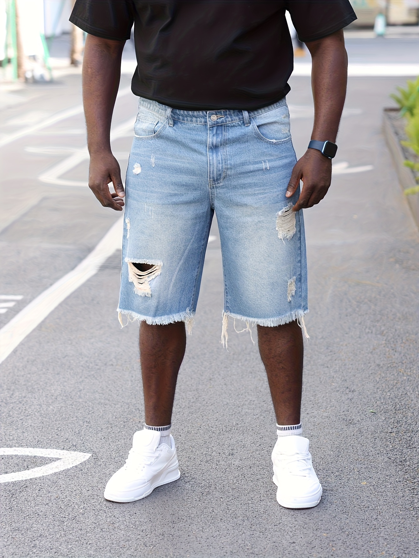 shorts de desgastados e para homens Temu Portugal