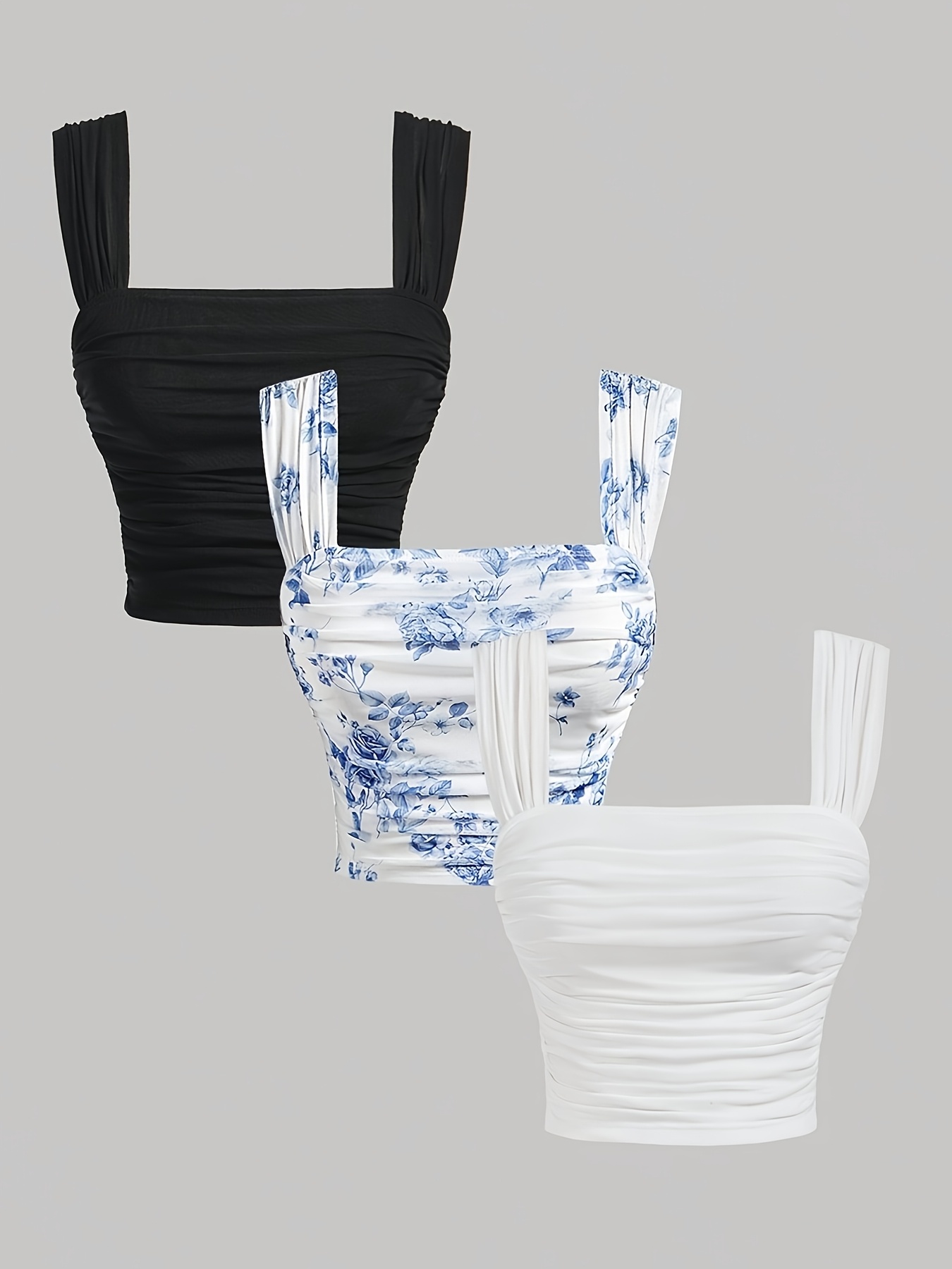 blue floral top sold on Temu United States