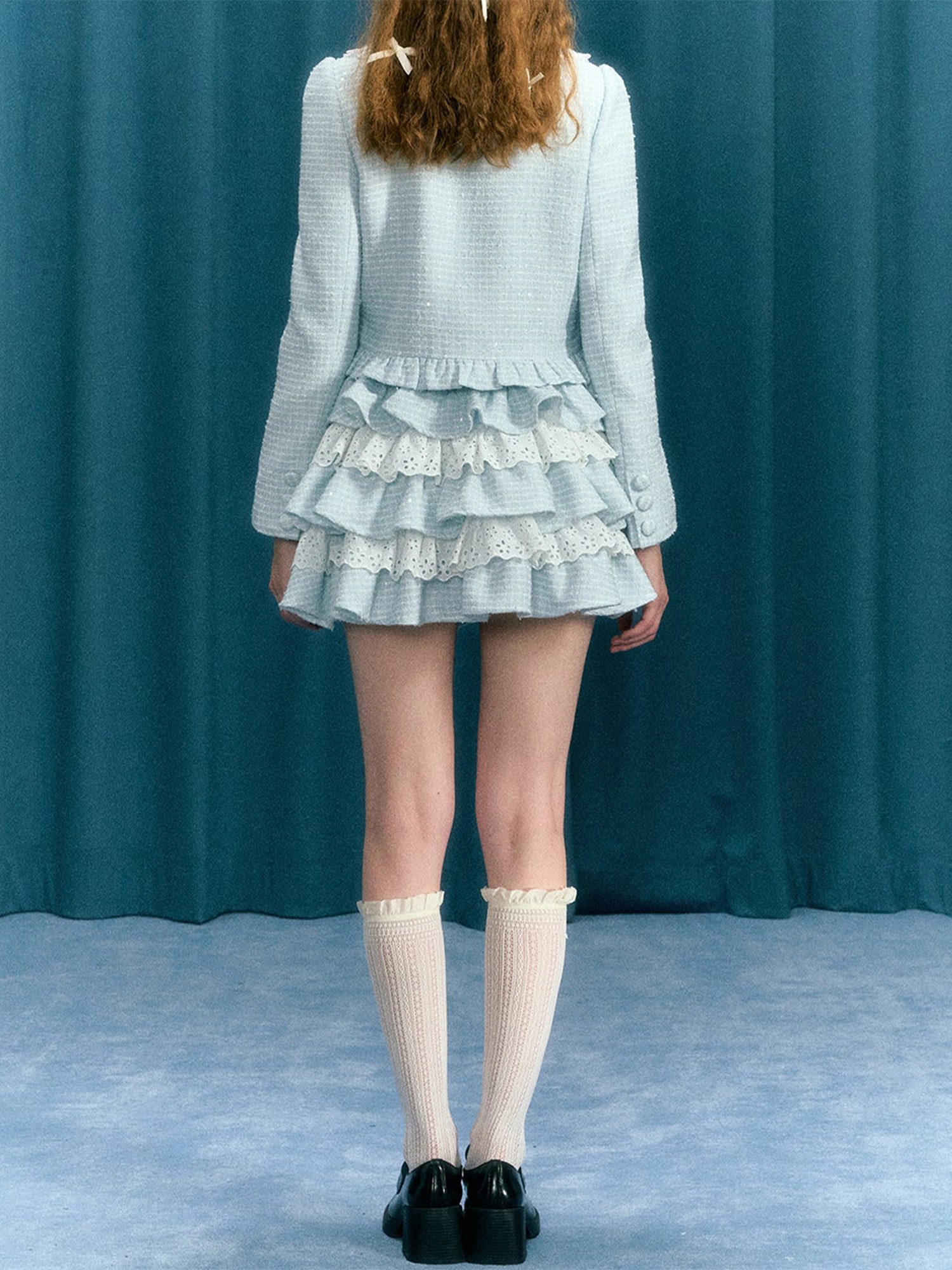 【HI FI FNK】(W) Modal Layered Skirt Skirts | High Waisted Double Layered Slinky Midaxi Skirt