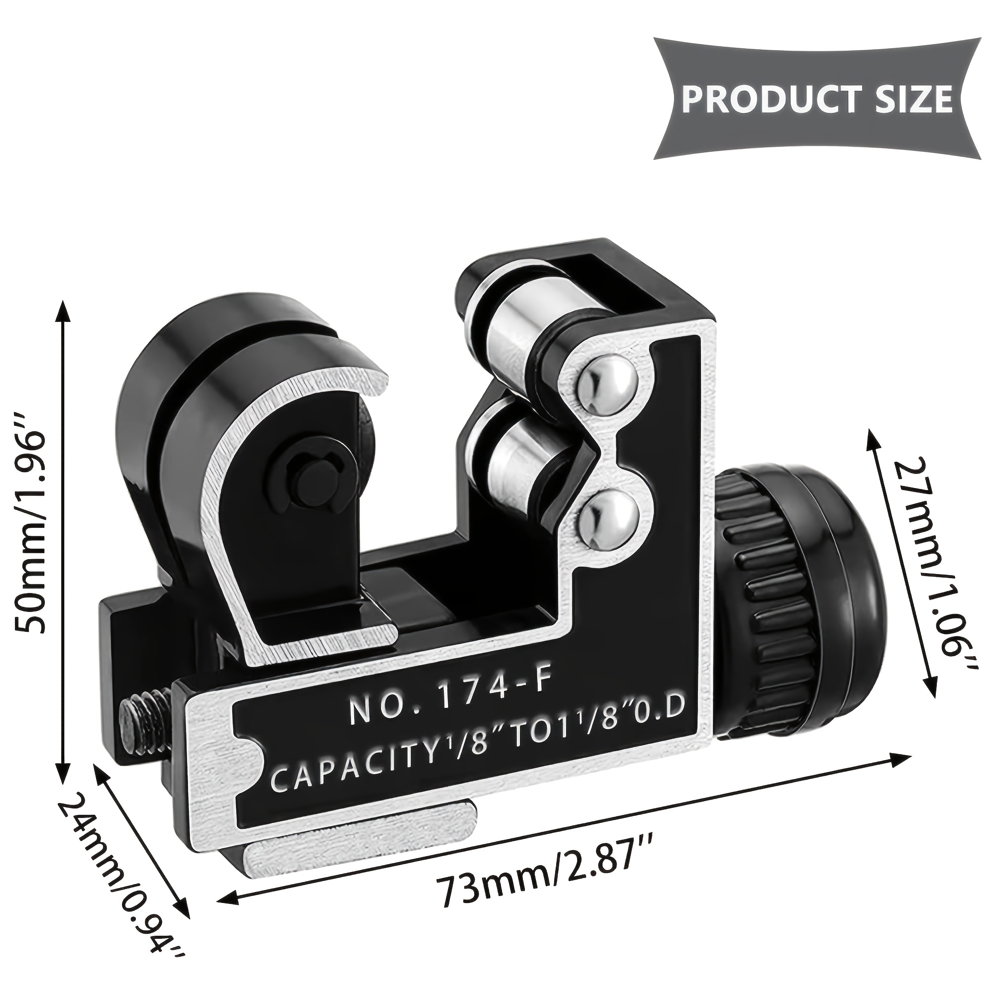 TEMU Coupe-tube C-Type - Coupe-tube 3-28 mm pour PVC - à bouton pour des coupes , fonctionnement efficace et effort, pratique à utiliser