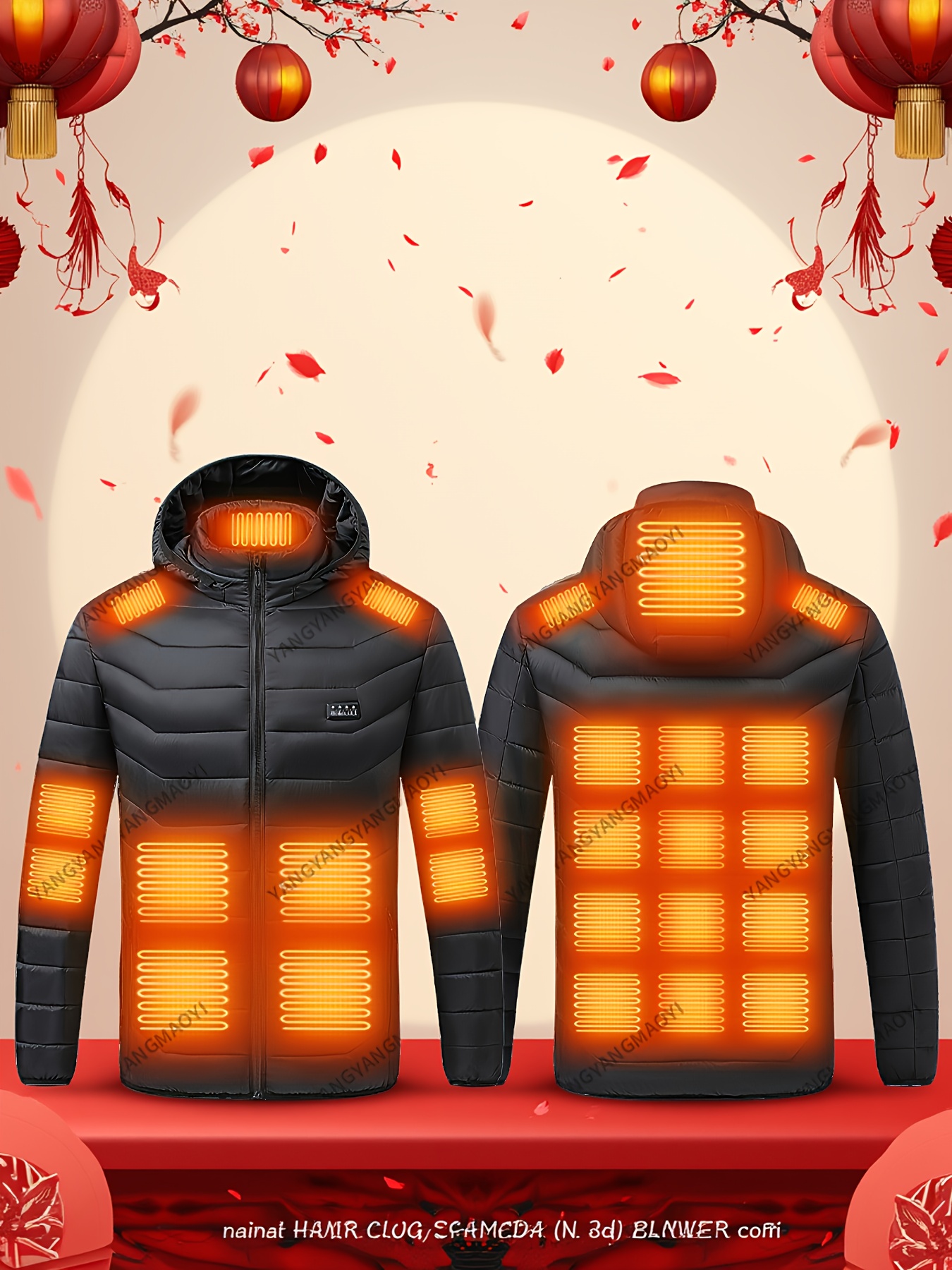 Men's Heated Jacket with USB Electric Coat